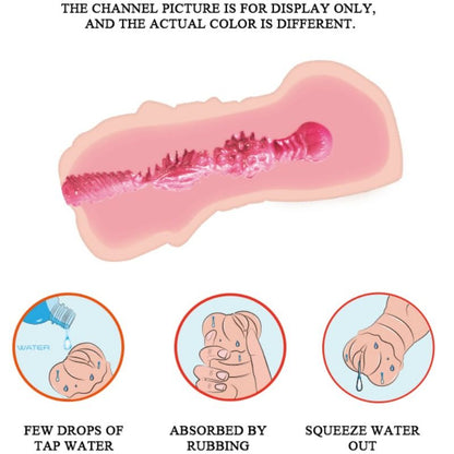 CRAZY BULL - WATER SKIN VAGINA MASTURBATOR WITH VIBRATING BALLS