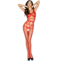PASSION - WOMAN BS032 RED BODYSTOCKING, ONE SIZE