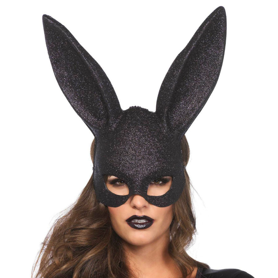 LEG AVENUE - GLITTER MASQUERADE BUNNY MASK