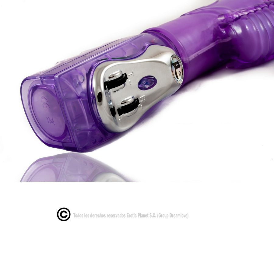 BAILE - LILAC RABBIT ON AND OFF ROTATOR WITH SUPERSTIMULATOR