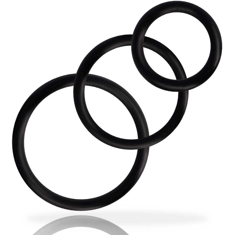 ADDICTED TOYS - RING SET FOR PENIS BLACK