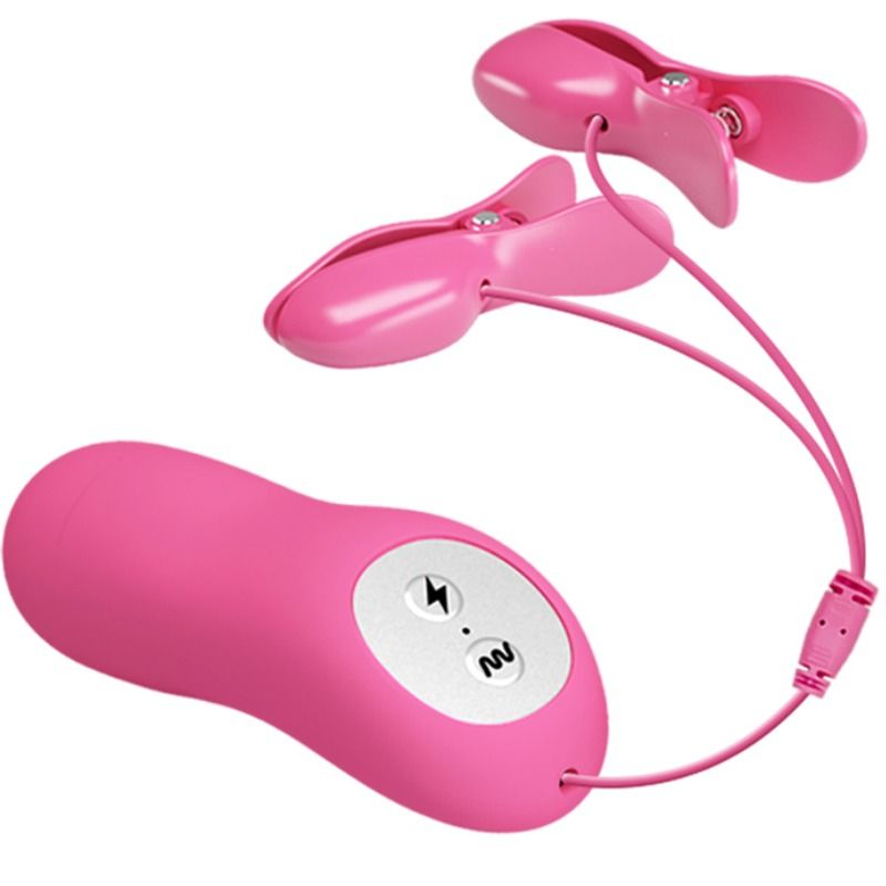BAILE - ROMANTIC WAVE PIECES WITH VIBRATION AND FUCHSIA ELECTROSHOCK