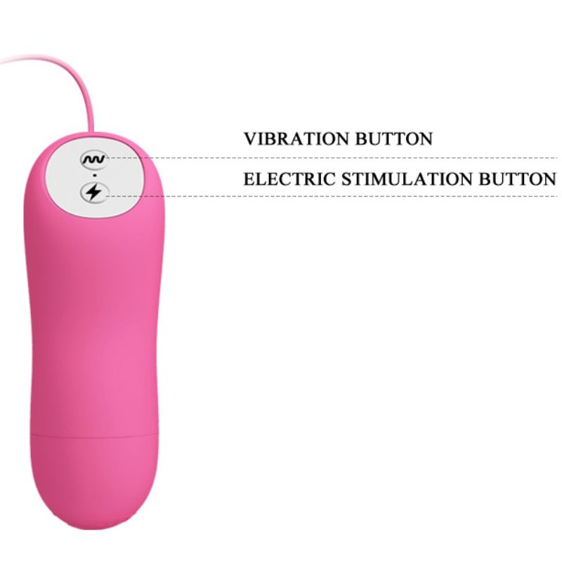 BAILE - ROMANTIC WAVE PIECES WITH VIBRATION AND FUCHSIA ELECTROSHOCK