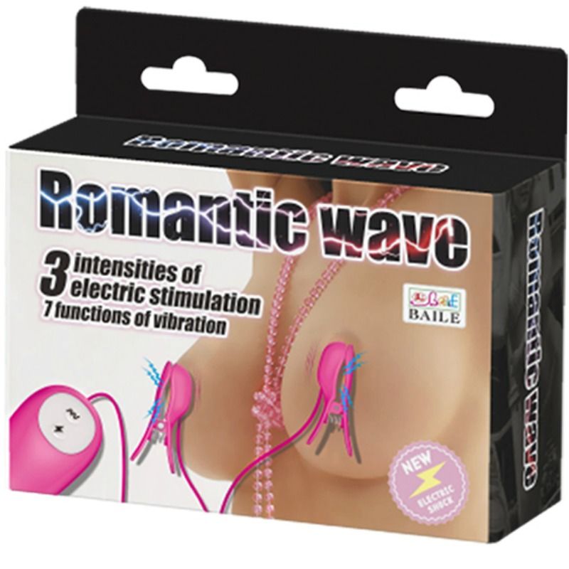 BAILE - ROMANTIC WAVE PIECES WITH VIBRATION AND FUCHSIA ELECTROSHOCK