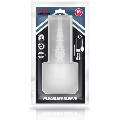 PUMP ADDICTED - PLEASURE SLEEVE MASTURBATOR SIZE M