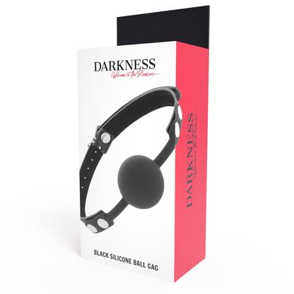 DARKNESS - GAG MADE OF BLACK SILICONE
