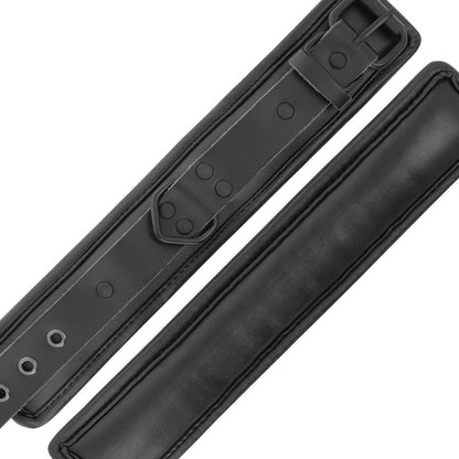 DARKNESS - ADJUSTABLE BLACK LEATHER CUFFS