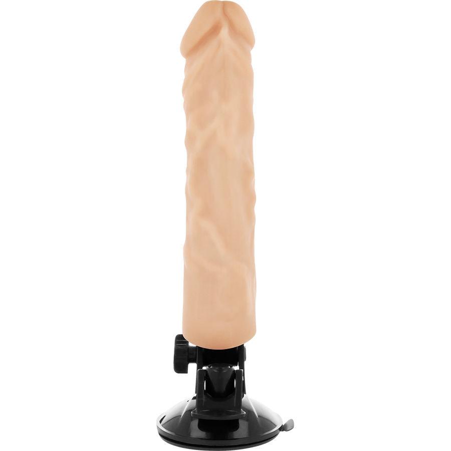 BASECOCK - REALISTIC REMOTE CONTROL VIBRATOR NATURAL WHITE 21 CM -O- 4 CM