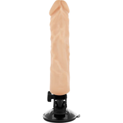 BASECOCK - REALISTIC REMOTE CONTROL VIBRATOR NATURAL WHITE 21 CM -O- 4 CM