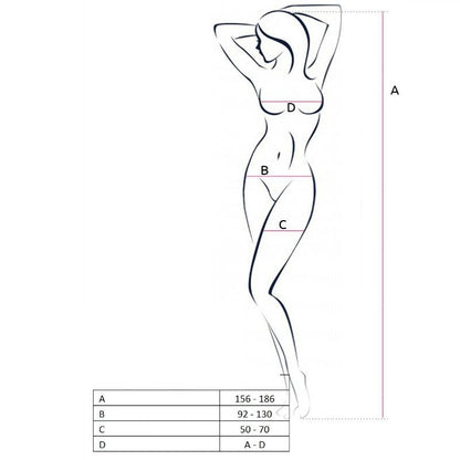 PASSION - WOMAN BS046 ROTER BODYSTOCKING, EINE GRÖSSE