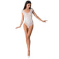 PASSION - WOMAN BS064 WEISSER BODYSTOCKING, EINE GRÖSSE