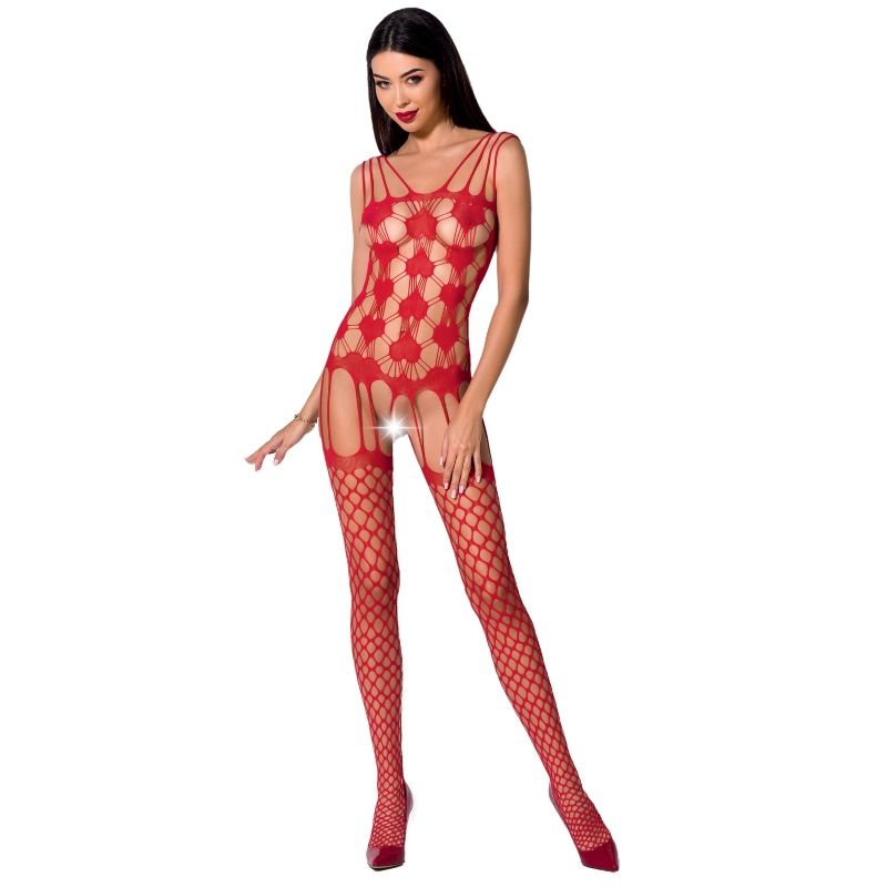 PASSION - WOMAN BS067 RED BODYSTOCKING, ONE SIZE