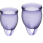 SATISFYER - FEEL CONFIDENT MENSTRUAL CUP LILAC 15 + 20 ML