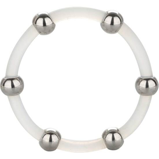 CALEXOTICS - STEEL BEAD SILICONE RING XL