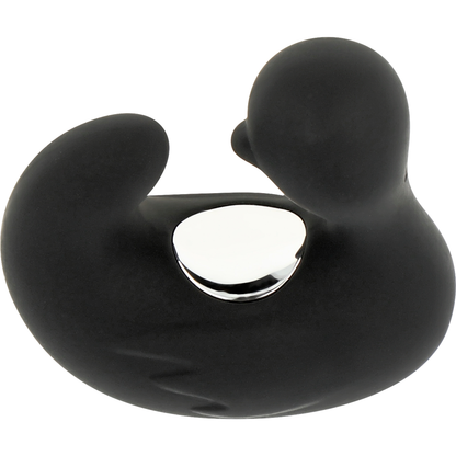 BLACK&SILVER - DUCKYMANIA RECHARGEABLE SILICONE STIMULATING DUCK CUDDLER