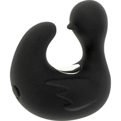 BLACK&SILVER - DUCKYMANIA RECHARGEABLE SILICONE STIMULATING DUCK CUDDLER
