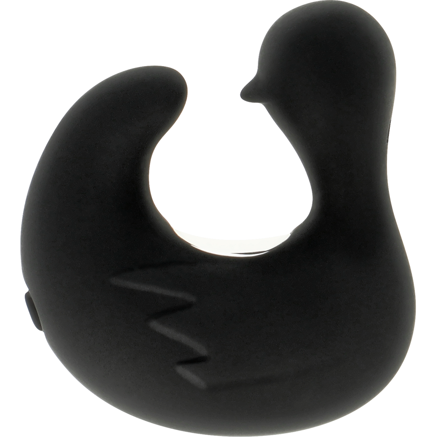 BLACK&SILVER - DUCKYMANIA RECHARGEABLE SILICONE STIMULATING DUCK CUDDLER