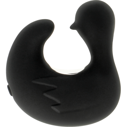 BLACK&SILVER - DUCKYMANIA RECHARGEABLE SILICONE STIMULATING DUCK CUDDLER