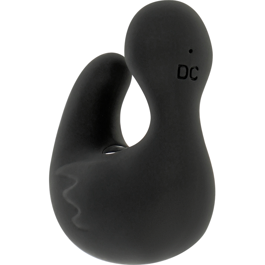 BLACK&SILVER - DUCKYMANIA RECHARGEABLE SILICONE STIMULATING DUCK CUDDLER