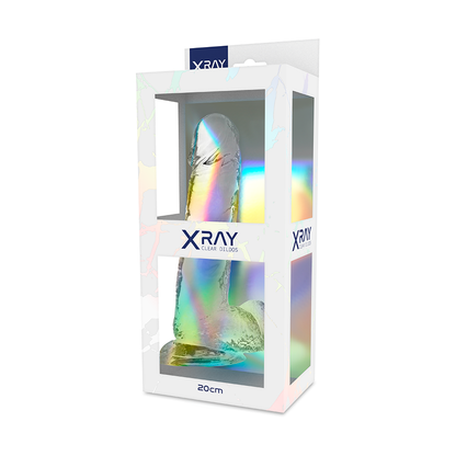 X RAY - CLEAR ROOSTER WITH BALLS 20 CM -O- 4.5 CM