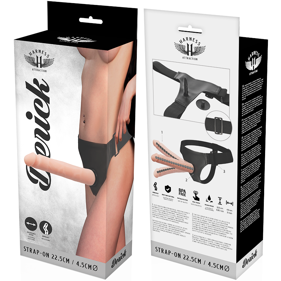 HARNESS ATTRACTION - DERICK ARTICULATED FLESH 22.5 CM -O- 4.5 CM
