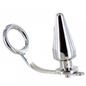 METAL HARD - STEEL RING WITH ANAL PLUG, 45 X 45 MM