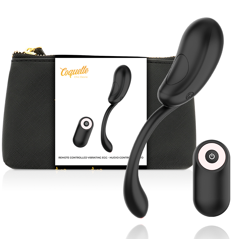 COQUETTE CHIC DESIRE - VIBRATING EGG REMOTE CONTROL RECHARGEABLE BLACK/GOLD