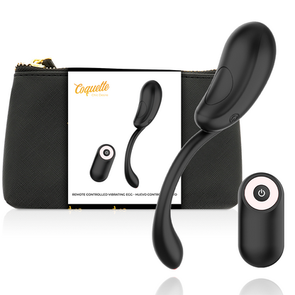 COQUETTE CHIC DESIRE - VIBRATING EGG REMOTE CONTROL RECHARGEABLE BLACK/GOLD