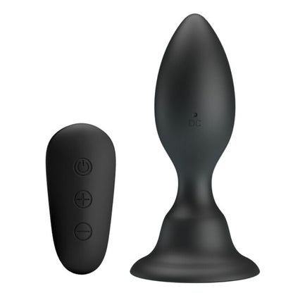 MR PLAY - ANAL PLUG WITH VIBRATION, BLACK REMOTE CONTROL