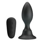 MR PLAY - ANAL PLUG WITH VIBRATION, BLACK REMOTE CONTROL
