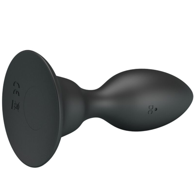 MR PLAY - ANAL PLUG WITH VIBRATION, BLACK REMOTE CONTROL