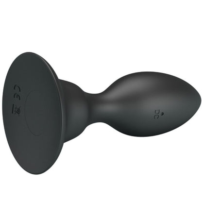 MR PLAY - ANAL PLUG WITH VIBRATION, BLACK REMOTE CONTROL