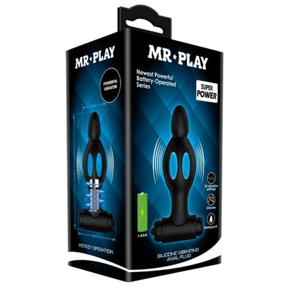 MR PLAY - SILICONE VIBRATING BUTT PLUG