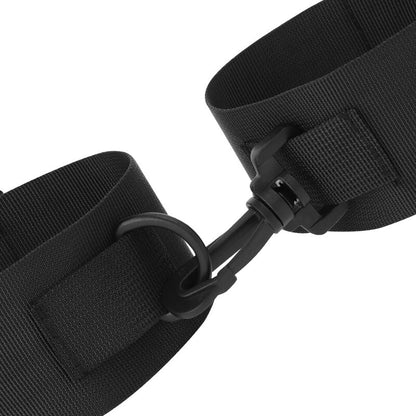 DARKNESS - ANKLE CUFFS MADE OF BLACK NYLON