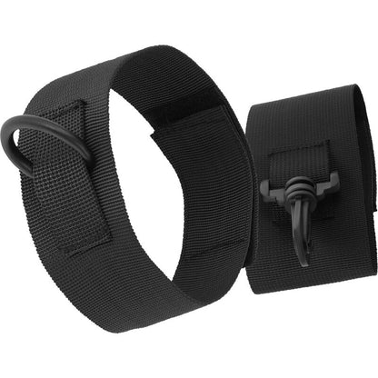 DARKNESS - ANKLE CUFFS MADE OF BLACK NYLON