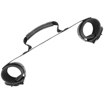 FETISH SUBMISSIVE - HANDCUFFS WITH NEOPRENE LINING AND HANDLE