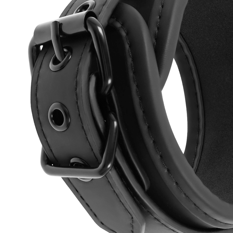 FETISH SUBMISSIVE - HANDCUFFS WITH NEOPRENE LINING AND HANDLE