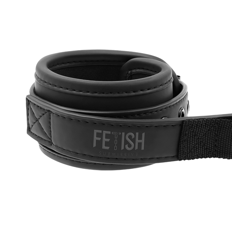 FETISH SUBMISSIVE - HANDCUFFS WITH NEOPRENE LINING AND HANDLE