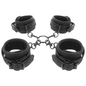 FETISH SUBMISSIVE - HAND- UND KNÖCHEL-HANDSCHELLEN-SET MIT NOPRENE-FUTTER