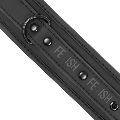 FETISH SUBMISSIVE - MASTER POSITION WITH 4 NEOPRENE-LINED HANDCUFFS