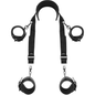FETISH SUBMISSIVE - MASTER POSITION WITH 4 NEOPRENE-LINED HANDCUFFS