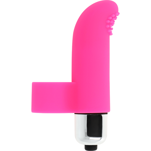 OHMAMA - TEXTURED VIBRATING FINGER CONDOM 8 CM