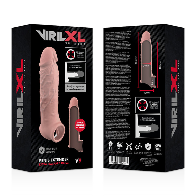 VIRILXL - NATURAL PENILE ENLARGEMENT FROM LIQUID SILICONE V9