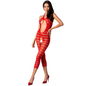 PASSION - WOMAN BS081 RED BODYSTOCKING, ONE SIZE