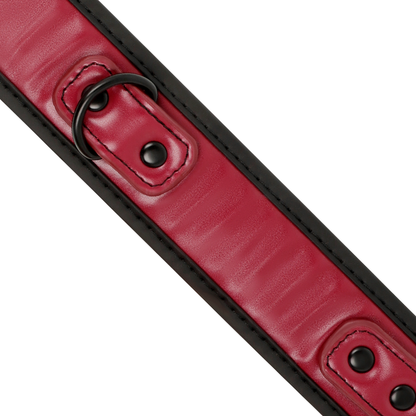 FETISH SUBMISSIVE DARK ROOM - CHAIN COLLAR WITH NEOPRENE LINING