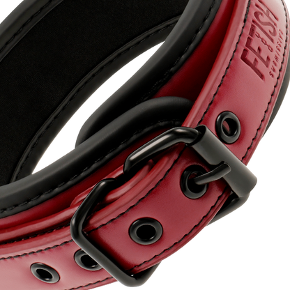 FETISH SUBMISSIVE DARK ROOM - CHAIN COLLAR WITH NEOPRENE LINING