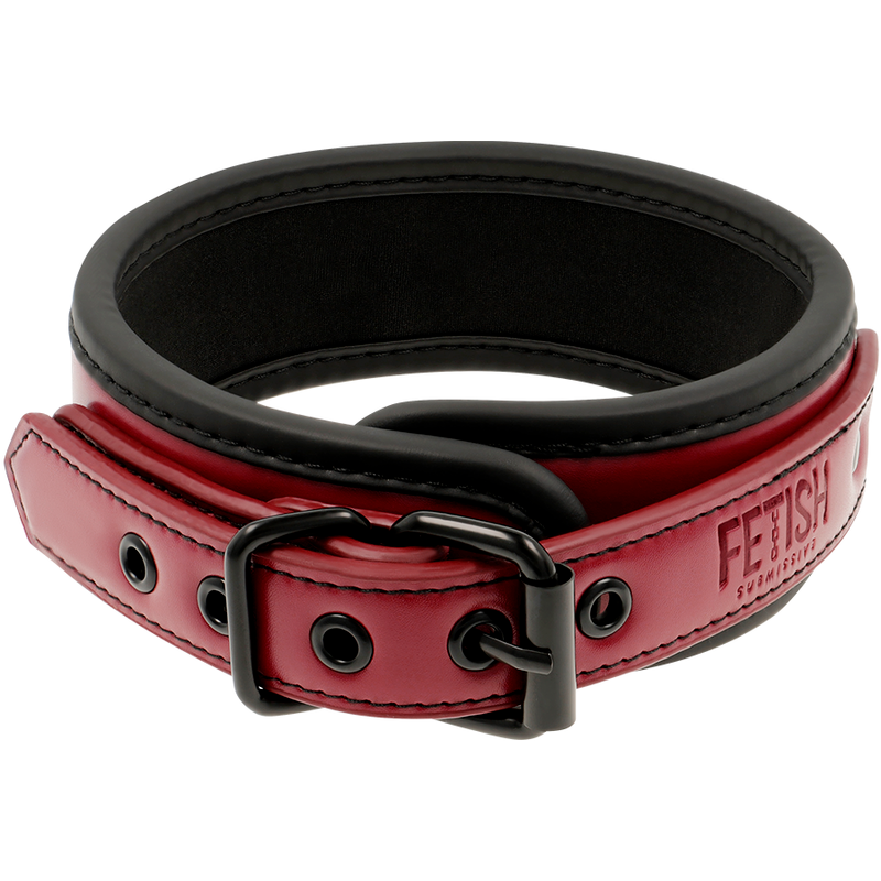 FETISH SUBMISSIVE DARK ROOM - CHAIN COLLAR WITH NEOPRENE LINING