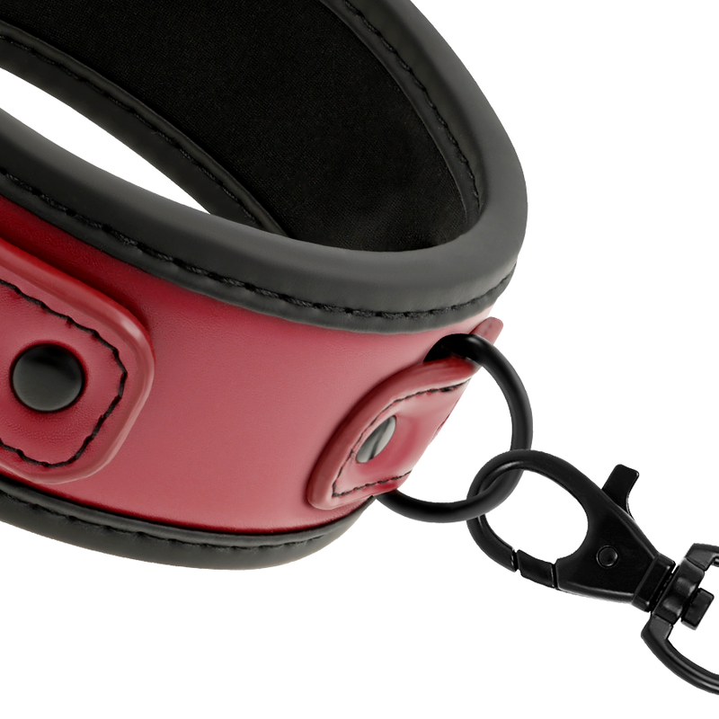 FETISH SUBMISSIVE DARK ROOM - CHAIN COLLAR WITH NEOPRENE LINING