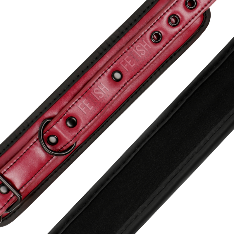FETISH SUBMISSIVE DARK ROOM - ANKLE CUFFS MADE OF VEGAN LEATHER WITH NEOPRENE LINING