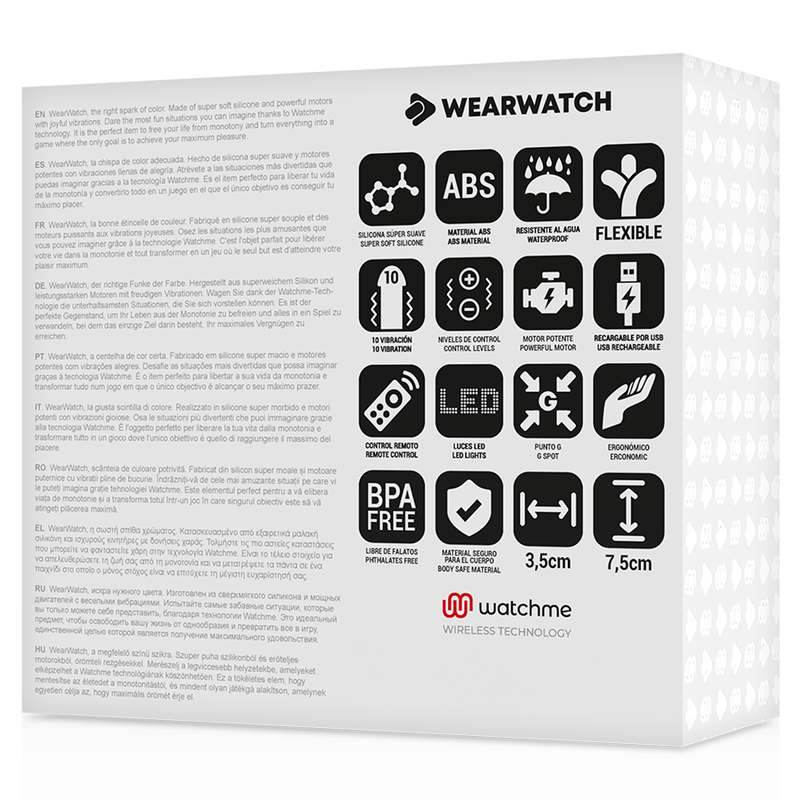 WEARWATCH - WATCHME TECHNOLOGY REMOTE CONTROL BLUE / AQUAMARINE